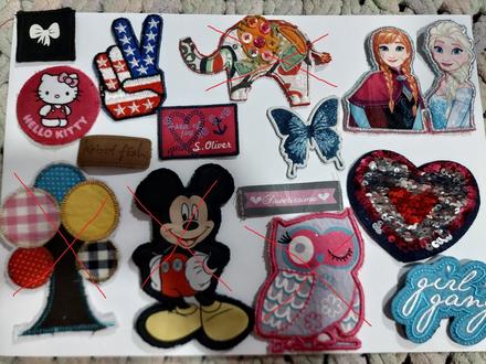 Nášivky stredné veľké, 