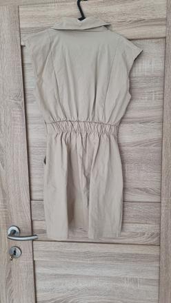 Béžové krátke šaty, s