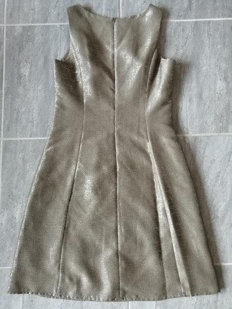 Zlatohnedé šaty esprit, v38, esprit,38