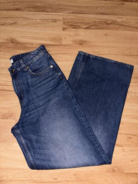 Široké rifle h&m 36/38, h&m,36 / 38 / m / s
