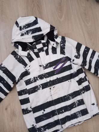 Prechodna bunda podsita flisom, h&m,152