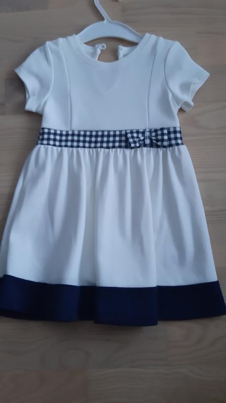 Dievčenské nenosené šaty vel. 9/12 mes., primark,80