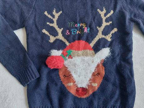 Vianočný teplý svetrík veľ.134, 134