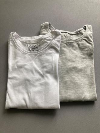 2x tričko s dlhým rukávom, next,122