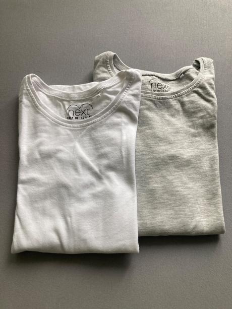 2x tričko s dlhým rukávom, next,122