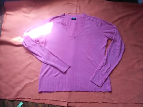 Ružový pulóvrik 20, f&f,48