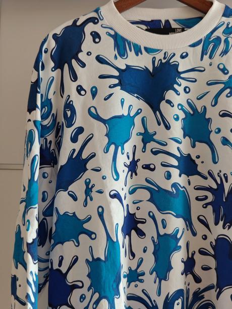 Love moschino icon luxusná dámská mikina l, moschino,l