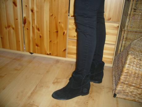 Čižmy z brúsenej kože, baťa,39