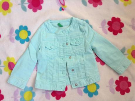 Riflová bundička benetton, benetton,92