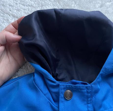 Modra tenka bunda s kapucnou lupilu, lupilu,98