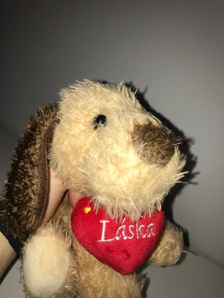 Plyšák láska - pes,