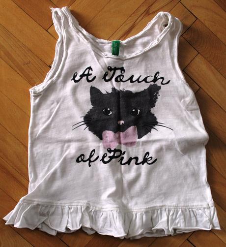 Tielko s mačičkou - 92/98/104, benetton,98