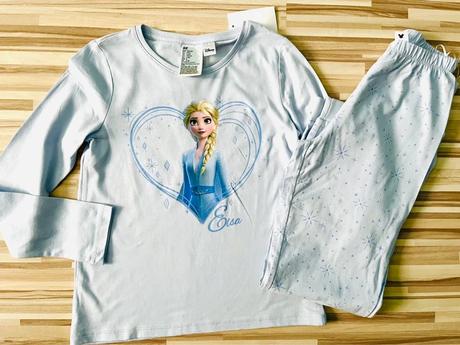 Veľ. 122/128 zn. h&m nové kvalitné pyžamko s elzou, h&m,122 / 128