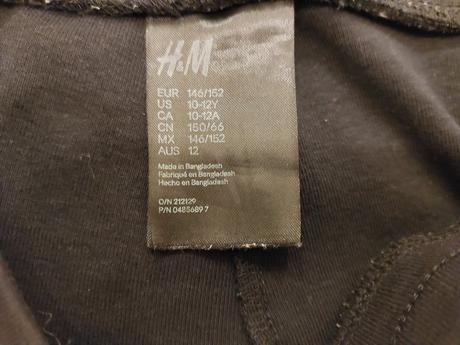 Čierne tepláky 146/152, h&m,152