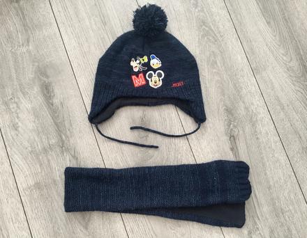 Disney čiapka+šál 50-51cm/veľ.86-98, disney,92