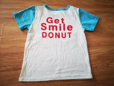 Bielomodre tricko s napisom, 104