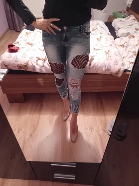 Extravagantné rifle, denim,m