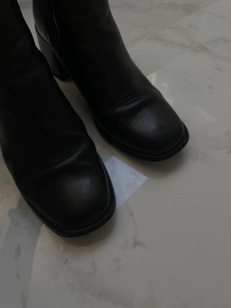 & other stories čierne kožené členkové čižmy na po, 38