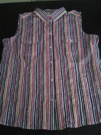 Ľahučká košeľa bez rukávov, outfit,50