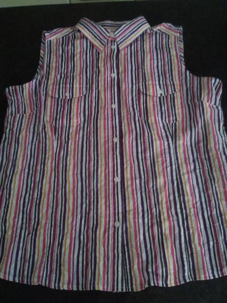 Ľahučká košeľa bez rukávov, outfit,50