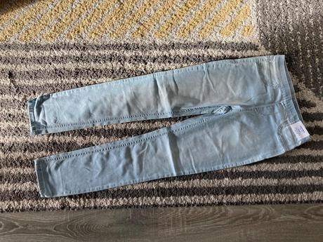 Riflové leggings, h&m,140