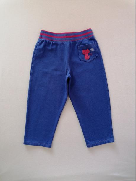 Modre teplaky s vreckom na zadocku, f&f,104