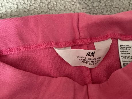 Zateplené legíny, h&m,140
