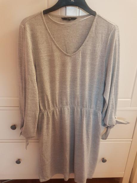Šedé úpletové šaty, vero moda,xl
