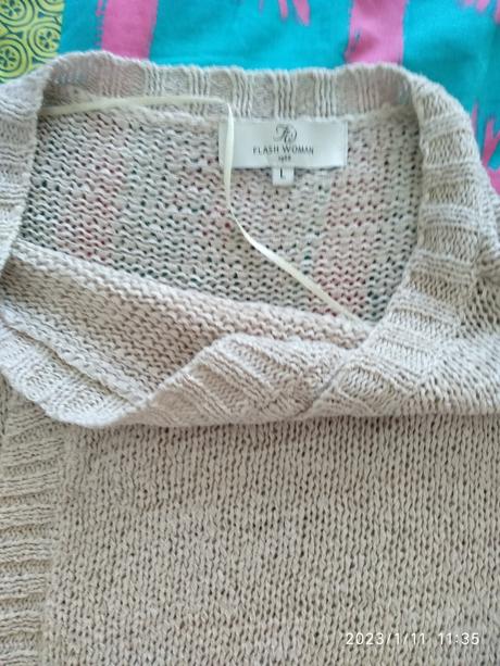 Pleteny cardigan, l