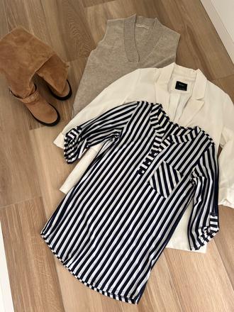 Pásiková košeľa, h&m,m
