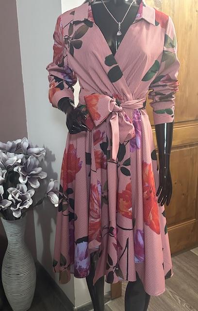 Asymetrické kvetované šaty chantall 40, chantall,l / m