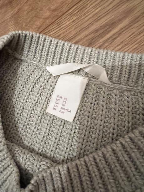 Bledozelený pulóver, h&m,xs