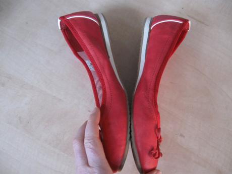 Dámske červené športové balerínky, 41, 41