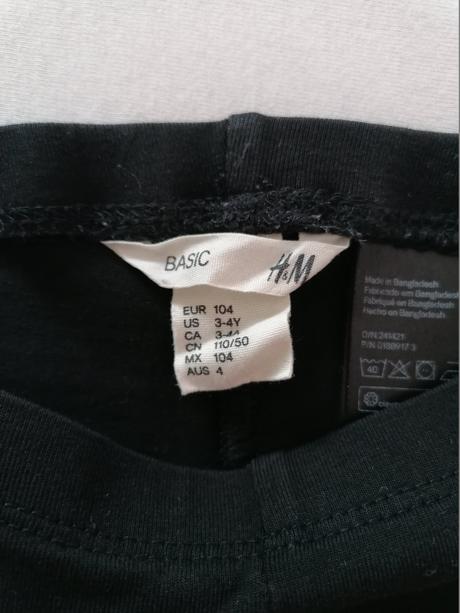 3/4-ťové leginy, h&m,104