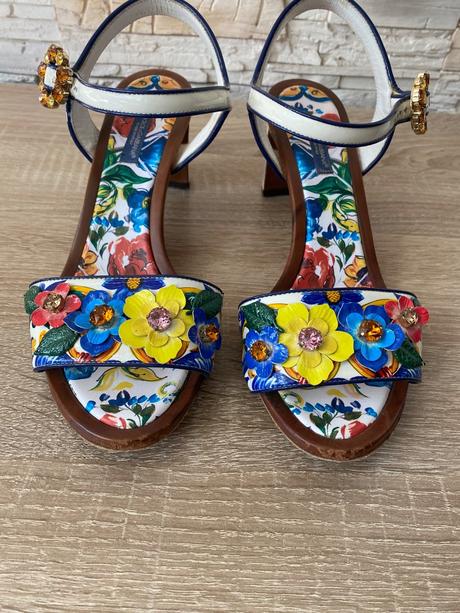 Originál dolce&gabbana majolica sandálky vel.39, dolce&gabbana,39
