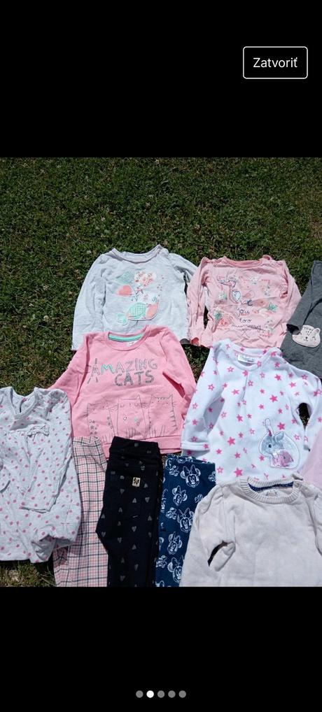 Balík dievčenského oblecenia 6-9 mesiacov, 68–80