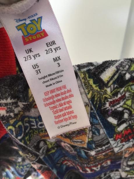 Pyžamo toy story, f&f,98