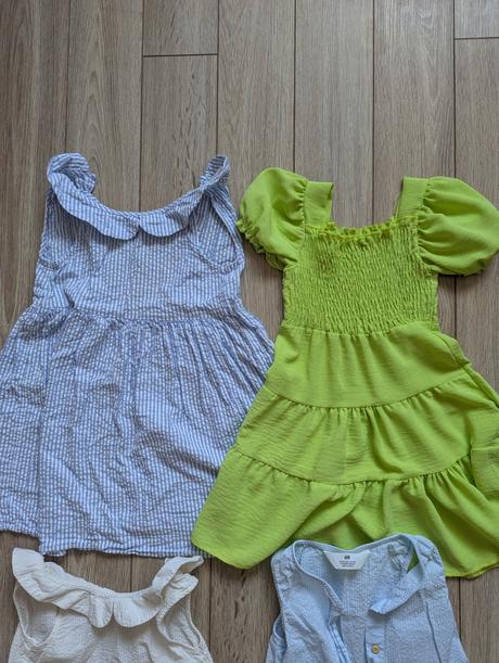Dievcenske letne saty, h&m,116