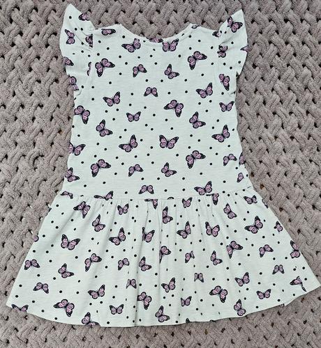 Béžové šaty s motýľmi, palomino,116