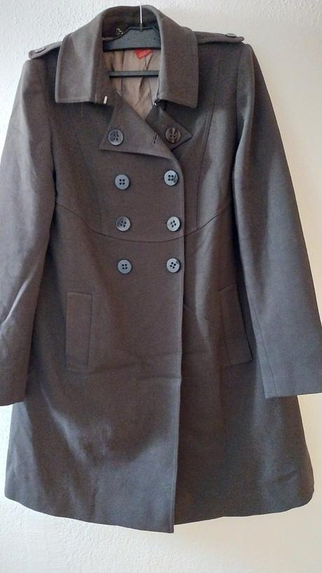 Hnedý jarný/jesenný kabát zn. michelle windheuser, xl