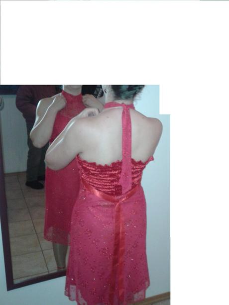 Šaty s viazaním ku krku, l