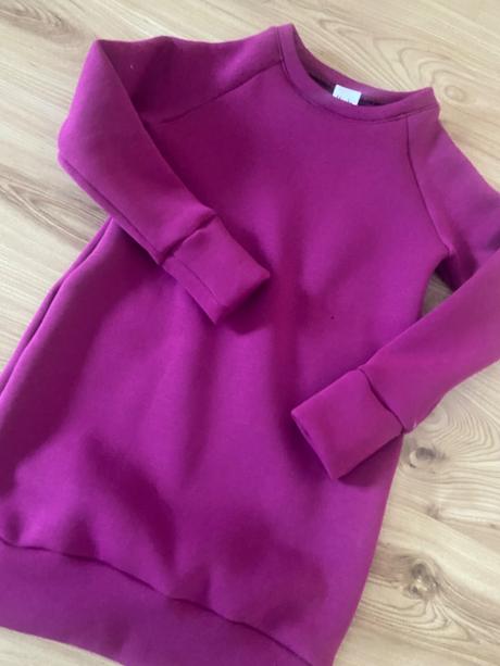 Zateplené mikinošaty, 74 - 140