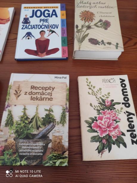 Knihy joga, rastliny a iné, 