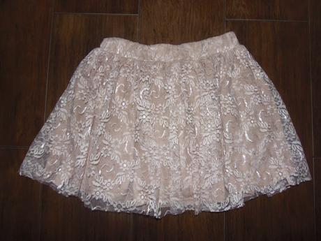 Sukňa - čipka, zara,164