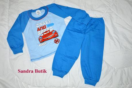 Detské bavlnené pyžamko s autíčkom, 80 - 176