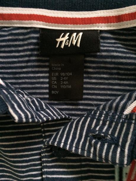 Polo velocity 2-4 roky, h&m,104
