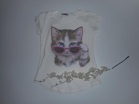 Tričko mačka v.128, 128