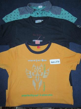 2295.  tričká, polokošeľa 3x, f&f,122