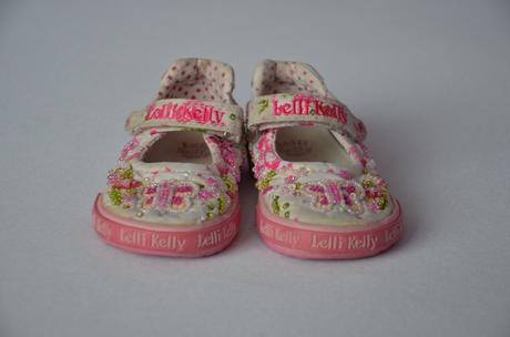 Flitríkové plátenné topánočky lelli kelly, 24