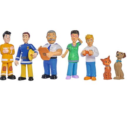 7-dielny set fugúriek požiarnik sam,